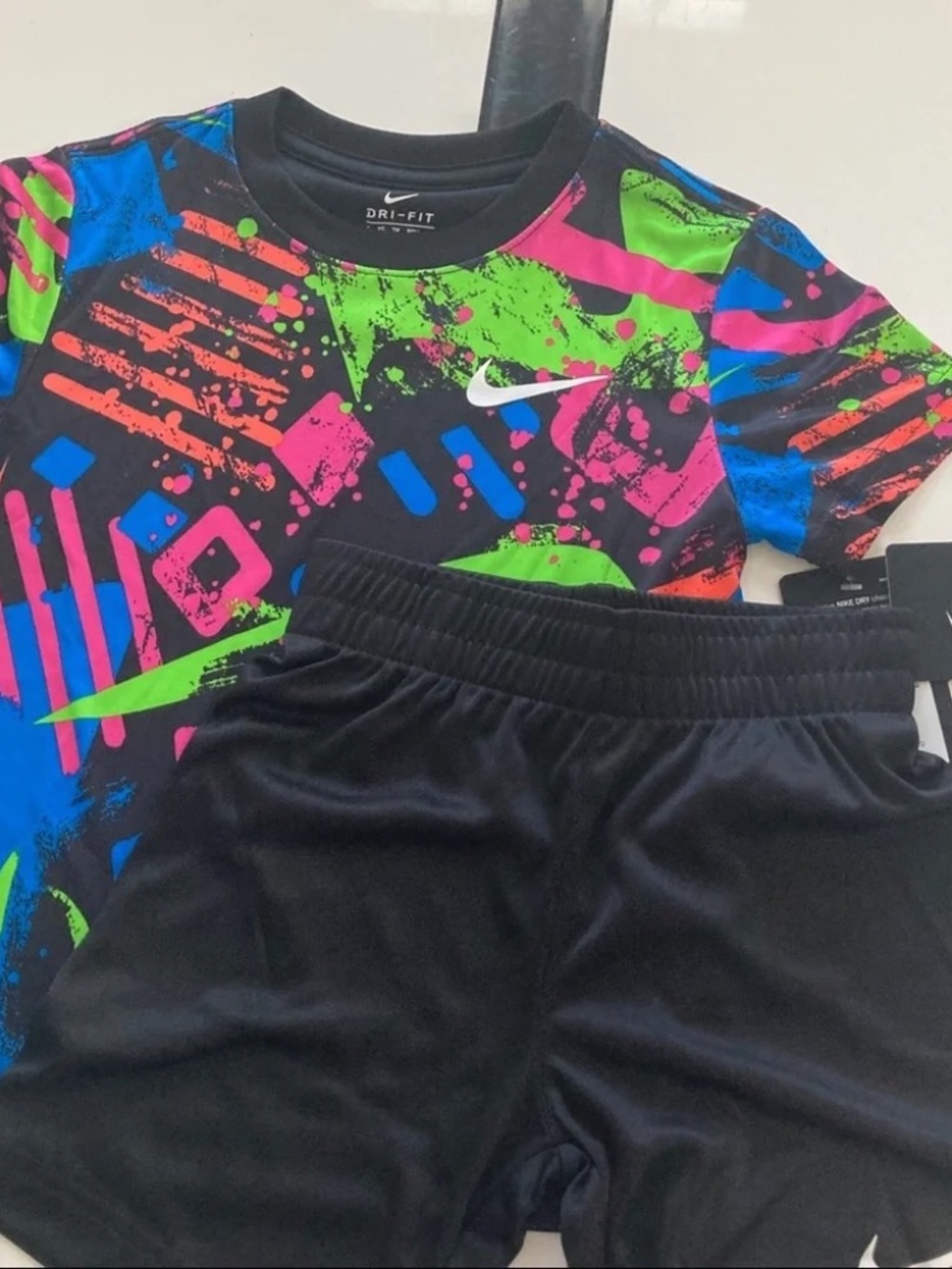 Nike colorful cute shorts set top outfit active performance 5030 - Picture 6 of 6